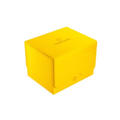 GameGenic Deck Box Sidekick XL Yellow 100CT Durable and Sturdy TCG, OCG, CCG Card Storage Compatible with Pokemon, Yugioh, Commander, and MTG Magic: The Gathering Cards