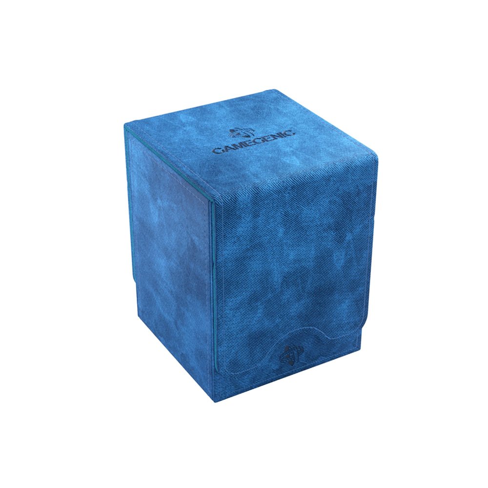 GameGenic Deck Box Squire XL Blue 100CT Durable and Sturdy TCG, OCG, CCG Card Storage Compatible with Pokemon, Yugioh, Commander, and MTG Magic: The Gathering Cards