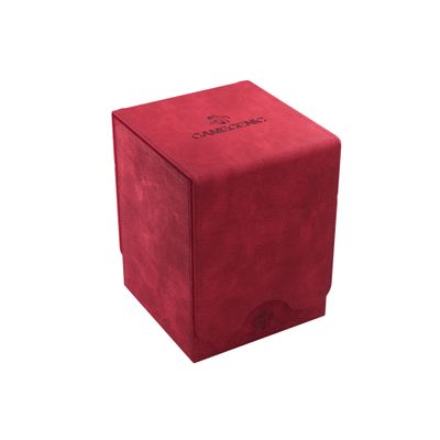 GameGenic Deck Box Squire XL Red 100CT Durable and Sturdy TCG, OCG, CCG Card Storage Compatible with Pokemon, Yugioh, Commander, and MTG Magic: The Gathering Cards