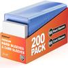 200 Card Sleeves Hard Plastic, Arjiekwei 3"X4" Baseball Cards Protectors Plastic, Premium Card Holder for Trading Sports Baseball Football Game Cards (100 Hard Sleeve + 100 Soft Sleeve) view 1