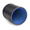 Leather Dice Cup for Board Games, Light Blue Felt Lining view 1