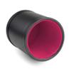 Leather Dice Cup for Board Games, Pink Felt Lining view 1