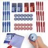 72 Piece Set - 24 Invisible Ink Pens, 24 Decoder Rings and 24 Spy Notebooks - Birthday Party Favors, Escape The Room Supplies, UV Pens With Disappearing Ink - For Kids Goodie Bags End Of Year Gifts view 1