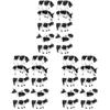 Toyvian 30 Pcs Mini Cow Animal Figure Feng Shui Ox Farm Barn Animals Playset Cow Model Toys Mini Animal Figurine Abs Child Potted Plant Decor view 1
