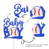 1 PCS Baseball Baby boy Cake Topper Glitter Gender Reveal Oh Baby Baseball Cake Pick for Baseball Sports Theme Baby Shower Kids Boys Birthday Party Cake Decorations Supplies view 3