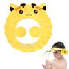 Baby Shower Cap with Earmuffs Foldable Anti-Reflux Cartoon Baby Shower Head Cap Adjustable Bathing Shower Protection Hat Soft Baby Bath Shampoo Cap Wash Shower Visor Hat for Toddler Children view 1