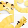 Baby Shower Cap with Earmuffs Foldable Anti-Reflux Cartoon Baby Shower Head Cap Adjustable Bathing Shower Protection Hat Soft Baby Bath Shampoo Cap Wash Shower Visor Hat for Toddler Children view 3