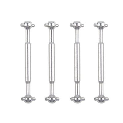 BAIJAC 4Pcs Metal Drive Shaft Dogbone P88013 for Pxtoys 9300 9301 9302 9303 PX9300 PX9301 PX9302 1/18 RC Car Spare Parts ( Color : Silver )