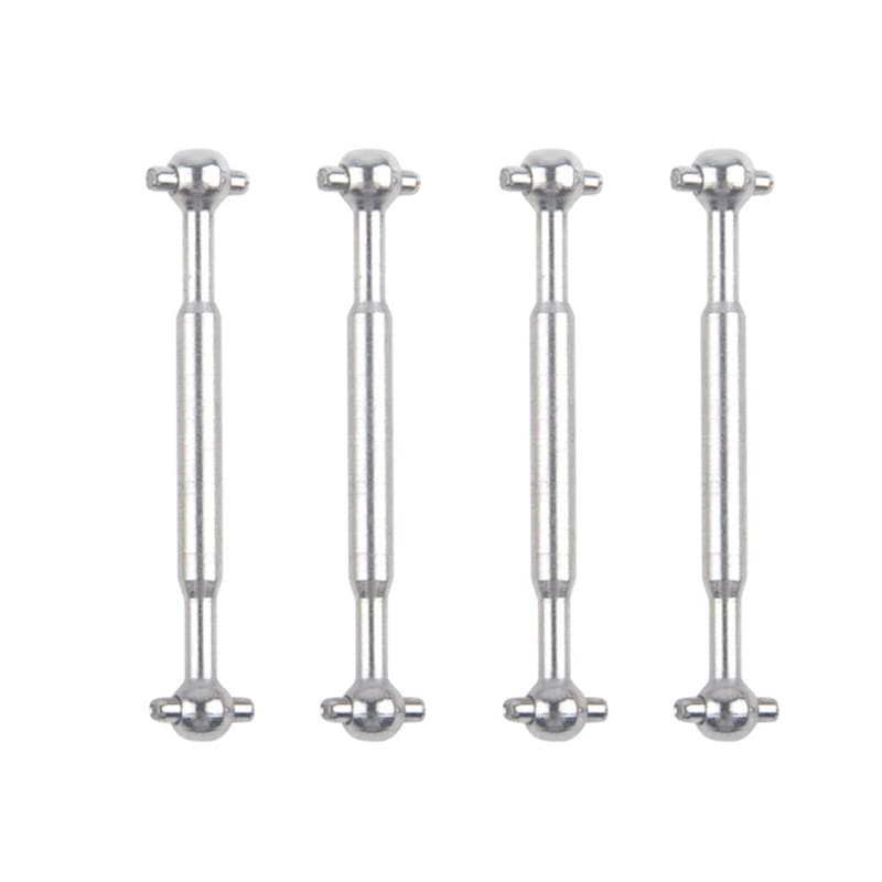 BAIJAC 4Pcs Metal Drive Shaft Dogbone P88013 for Pxtoys 9300 9301 9302 9303 PX9300 PX9301 PX9302 1/18 RC Car Spare Parts ( Color : Silver )