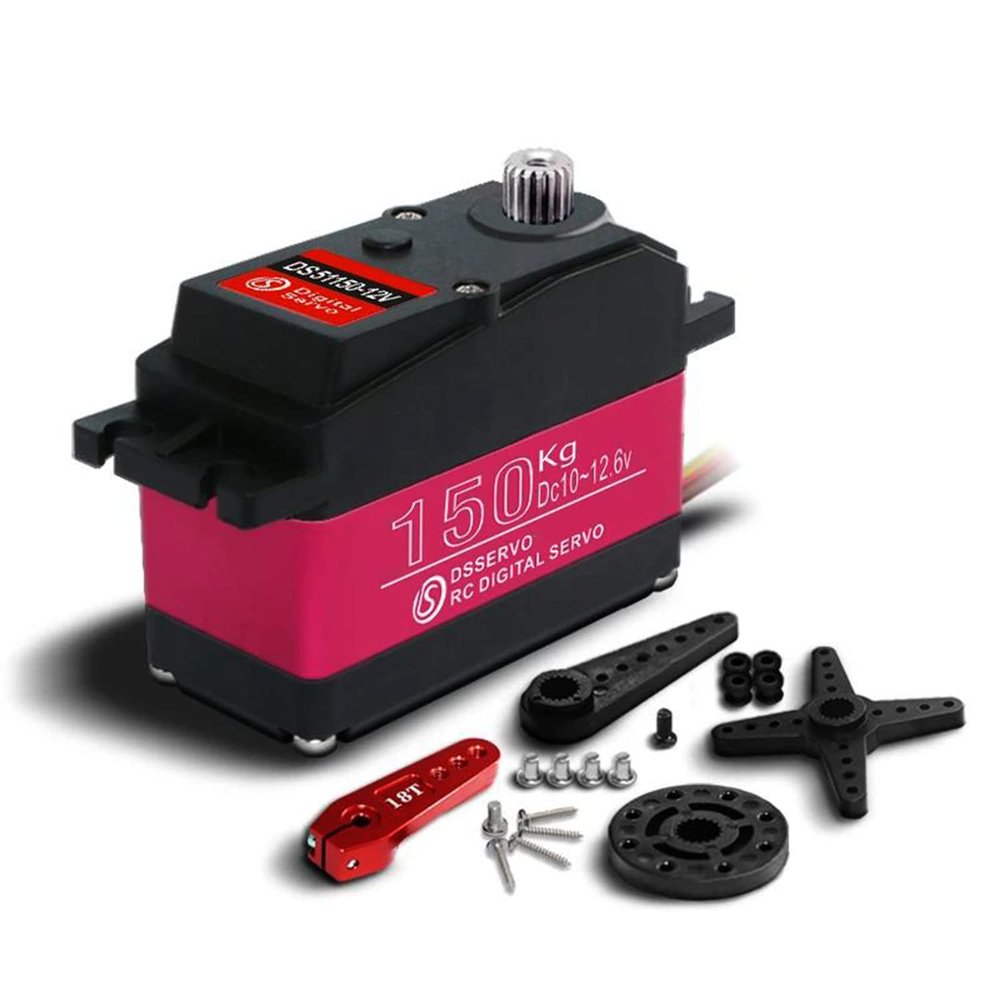 ZOSKAY 150Kg Servo Steel Gear Large Torque servo for 1/5 Scale Redcat HPI Baja 5B SS RC Crawler Compatible SAVOX-0236 LOSI XL 5T (270 Degrees)