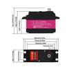 ZOSKAY 150Kg Servo Steel Gear Large Torque servo for 1/5 Scale Redcat HPI Baja 5B SS RC Crawler Compatible SAVOX-0236 LOSI XL 5T (270 Degrees) view 4