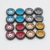 BAIJAC 4Pcs Metal Wheel Rim + Hard Drift Tire for Wltoys K969 K979 K989 P929 Mini-Z Q D 1/28 RC Car Upgrade Parts (Color : Red) view 3