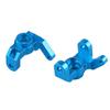 Aluminum Steering Hub Carrier Knuckle (L/R) 0005 Portal Drive Housing Front for WLtoys 12428 12423 1/12 Feiyue Desert Eagle FY03 (Color : Blue) view 2