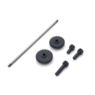 BAIJAC Steel Metal Driving Gear Reduction Gear Central Drive Shaft for Wltoys 284131 K969 K989 P929 1/28 RC Car Upgrade Parts ( Color : Champagne )