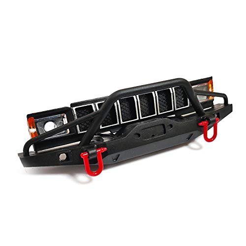 for WPL C14 C24 C24-1 1/16 RC Car Upgrade Parts Front Bumper Front Face Grating Spare Accessories (Color : Black)