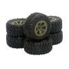 BAIJAC 6PCS FY004-15 33mm Width RC Car Tires Tyre Wheel Upgrades Accessories for Fayee FY004A 1/16 6WD RC Car Spare Parts ( Color : Green Black ) view 3