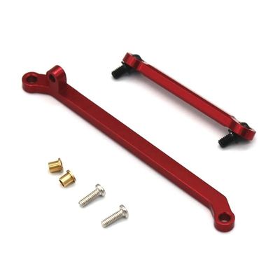 BAIJAC Metal Steering Link Rod Steering Rod Linkage for Xiaomi Suzuki Jimny 1/16 RC Crawler Car Upgrade Parts ( Color : Red )