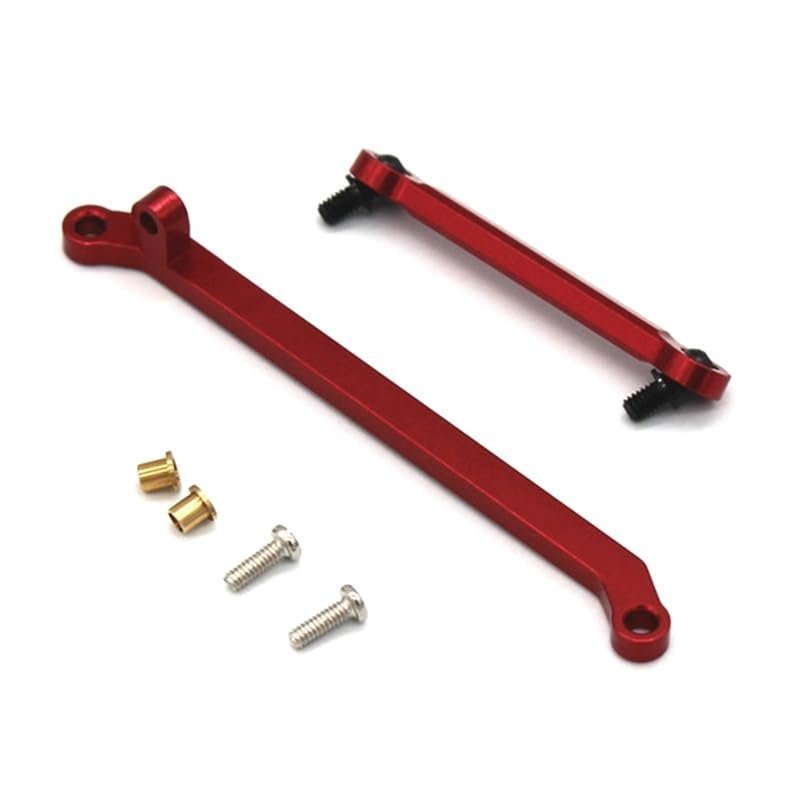 BAIJAC Metal Steering Link Rod Steering Rod Linkage for Xiaomi Suzuki Jimny 1/16 RC Crawler Car Upgrade Parts ( Color : Red )