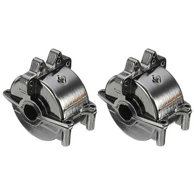 2Pcs Aluminum Front and Rear Gear Box Set for WLtoys 1/18 RC Car A959 A959B A969 A969-B A979 K929 Upgrade Parts ( Color : Black )