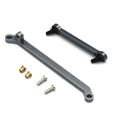BAIJAC Metal Steering Link Rod Steering Rod Linkage for Xiaomi Suzuki Jimny 1/16 RC Crawler Car Upgrade Parts ( Color : Grey )