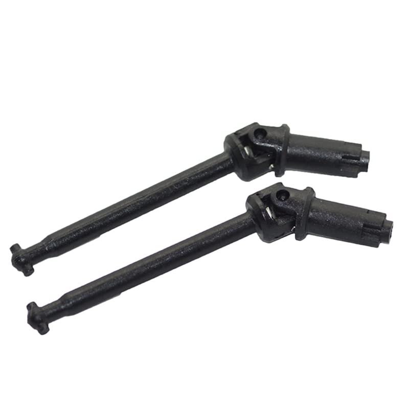 2 Pcs Front Drive Shaft Dogbone 45-ZJ01 for XLH Xinlehong 9145 Hosim 9145 1/20 Monster Truck RC Car Spare Parts (Color : Black)