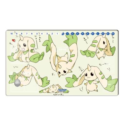 Mlikemat New DTCG Duel Playmat Digimon Board Terriermon Anime Trading Card Game Mat Desk Pad + Free Bag (ZD002-686-SM)