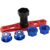 Vgoohobby 17mm Hex Wheel Nuts Adapter w/ 17 Wheel Hex Wrench RC Sleeve Tool Compatible with Traxxas X-Maxx E-Revo E-Maxx Summit 1/8 RC Monster Car (Blue) view 1