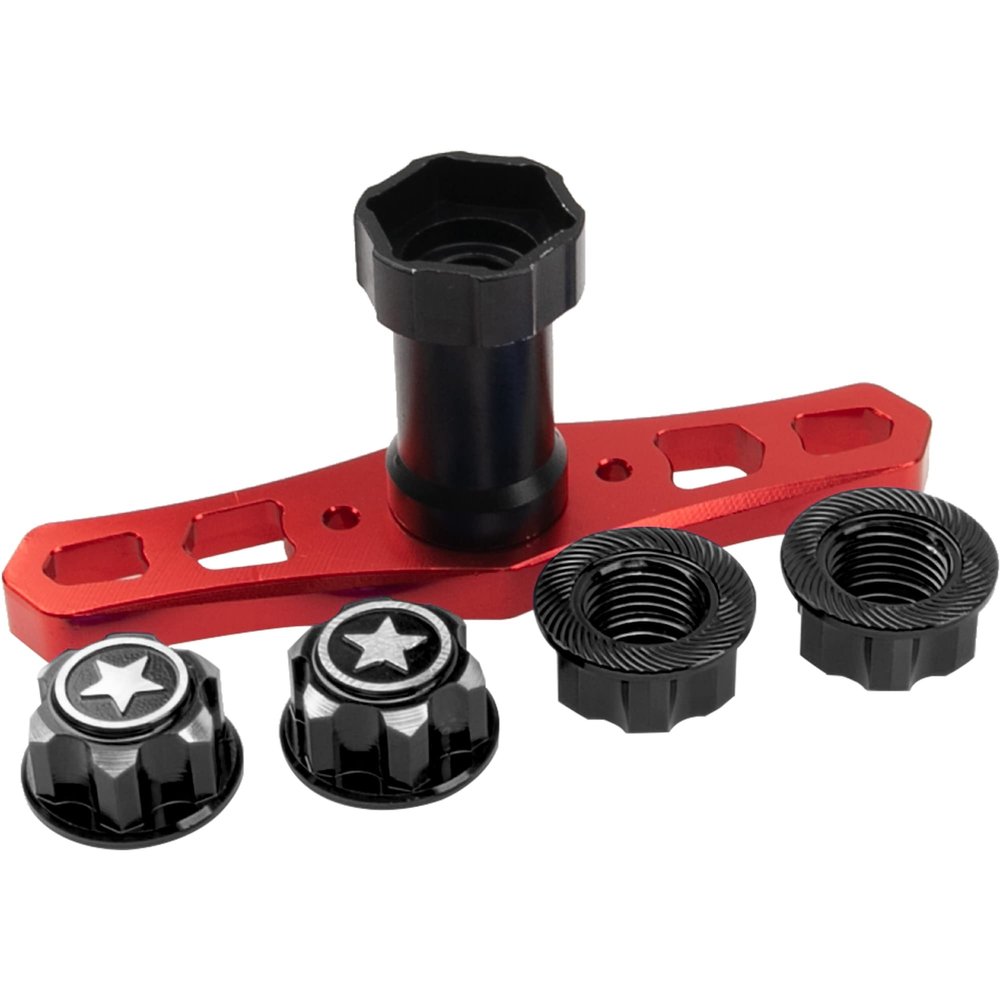 Vgoohobby 17mm Hex Wheel Nuts Adapter w/ 17 Wheel Hex Wrench RC Sleeve Tool Compatible with Traxxas X-Maxx E-Revo E-Maxx Summit 1/8 RC Monster Car (Black)