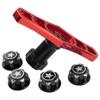 Vgoohobby 17mm Hex Wheel Nuts Adapter w/ 17 Wheel Hex Wrench RC Sleeve Tool Compatible with Traxxas X-Maxx E-Revo E-Maxx Summit 1/8 RC Monster Car (Black) view 2