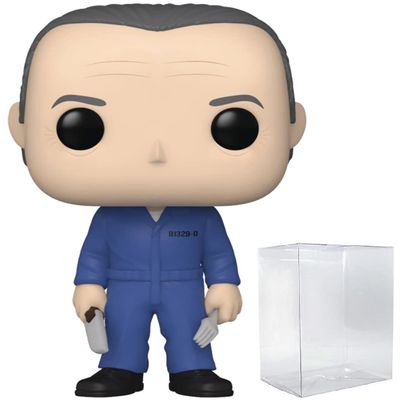 Funko Hannibal Lecter (The Silence of The Lambs) Vinyl Figure (Bundled with Compatible Box Protector Case), Multicolor, 3.75 inches