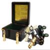 Black Powder Coated Brass Nautical Sextant with Wooden Box & Extra 2 Telescopes, Kelvin & Hughes London Sextant for Mariners Surveyors, Navigation Instruments, Vintage Style Wedding & Graduation Gift view 1