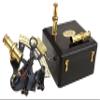 Black Powder Coated Brass Nautical Sextant with Wooden Box & Extra 2 Telescopes, Kelvin & Hughes London Sextant for Mariners Surveyors, Navigation Instruments, Vintage Style Wedding & Graduation Gift view 2