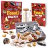 DANCING BEAR Fossil Dig Kit, Excavate 15 Prehistoric Fossils including Real Dinosaur Bones, and Shark Teeth, Paleontology STEM Education for kids, Fun Science Activity Gift Sets for Girls and Boys view 1