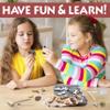 DANCING BEAR Fossil Dig Kit, Excavate 15 Prehistoric Fossils including Real Dinosaur Bones, and Shark Teeth, Paleontology STEM Education for kids, Fun Science Activity Gift Sets for Girls and Boys view 3