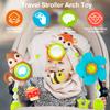 Lynncare Adjustable Arch Bassinet Toys for Infant & Toddlers, Stroller Arch, Baby Crib Toys with Fascinating Hanging for Stimulating Babys Senses and Developing Motor Skills view 2