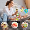 Lynncare Adjustable Arch Bassinet Toys for Infant & Toddlers, Stroller Arch, Baby Crib Toys with Fascinating Hanging for Stimulating Babys Senses and Developing Motor Skills view 3