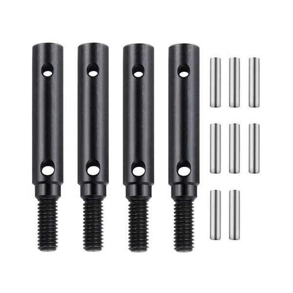 Hard Steel Front Rear Portal Stub Axle Drive Gear Shaft for 1/10 RC Crawler TRAXXAS TRX4 TRX-4 TRX6 Portal Axle,4Pcs (Color : 4PCS)