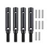 Hard Steel Front Rear Portal Stub Axle Drive Gear Shaft for 1/10 RC Crawler TRAXXAS TRX4 TRX-4 TRX6 Portal Axle,4Pcs (Color : 4PCS) view 1
