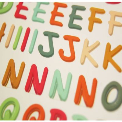 102 Stickers - Alphabet & Numbers - Natural Color