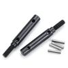 Hard Steel Front Rear Portal Stub Axle Drive Gear Shaft for 1/10 RC Crawler TRAXXAS TRX4 TRX-4 TRX6 Portal Axle,4Pcs (Color : 2PCS) view 1