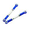 2Pcs Metal Adjustable Steering Linkage Servo Link Pull Rod for Traxxas Slash 4X4 5807 HQ727 1/10 RC Car Upgraded Parts (Color : Light Blue) view 2