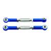 2Pcs Metal Adjustable Steering Linkage Servo Link Pull Rod for Traxxas Slash 4X4 5807 HQ727 1/10 RC Car Upgraded Parts (Color : Light Blue) view 4