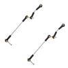 2 Set Steering Pull Rod Servo Rod Upgrade Parts for WPL B14 B24 B16 B36 C14 C24 C44 1/16 RC Car Accessories ( Color : Black Silver ) view 3