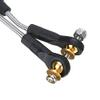 2 Set Steering Pull Rod Servo Rod Upgrade Parts for WPL B14 B24 B16 B36 C14 C24 C44 1/16 RC Car Accessories ( Color : Black Silver ) view 4