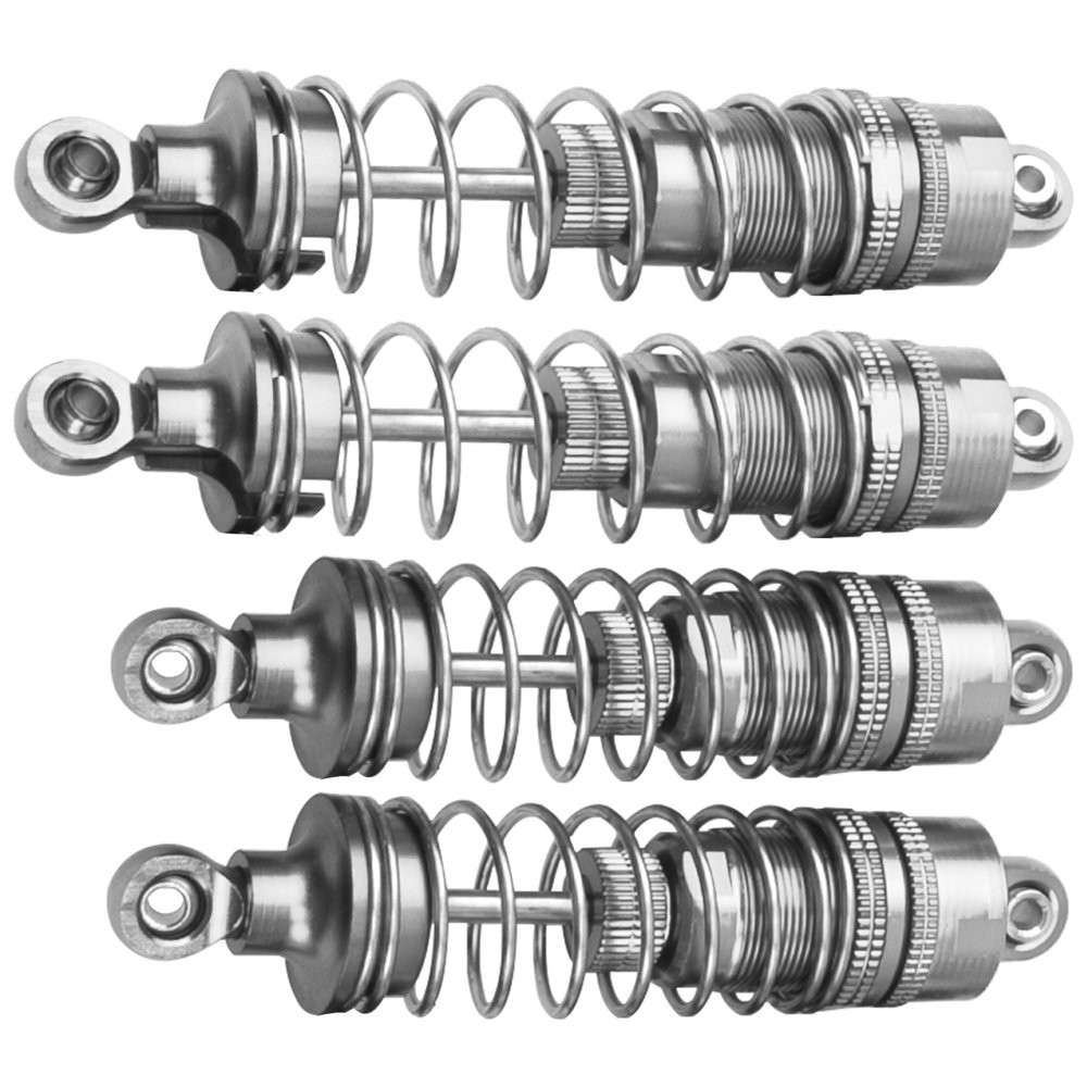 Vgoohobby Full Metal 104001 Shock Absorber Front Rear Shocks Damper Compatible with WLtoys 104001 1/10 RC Car Upgrade Parts (Grey)