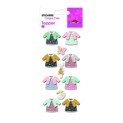 12 3D Stickers - Baby Girl