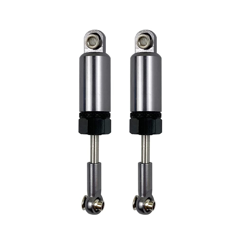 BAIJAC Suitable for WPL 1/16 C14 C24 RC Crawler Off-Road Car Truck Metal Shock Absorber Kit Shock Absorber Suspension Parts ( Color : 2PCS Gray )