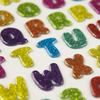 88 3D Stickers - Alphabet - Colored - Glitter view 1