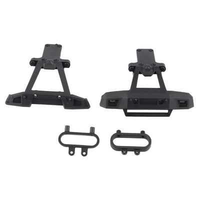Front & Rear Bumper Assembly for HBX 16889 16889A 16890 16890A SG 1601 SG 1602 SG1601 SG1602 RC Car Parts Accessories ( Color : Black )