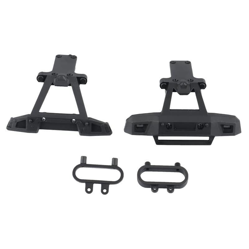Front & Rear Bumper Assembly for HBX 16889 16889A 16890 16890A SG 1601 SG 1602 SG1601 SG1602 RC Car Parts Accessories ( Color : Black )